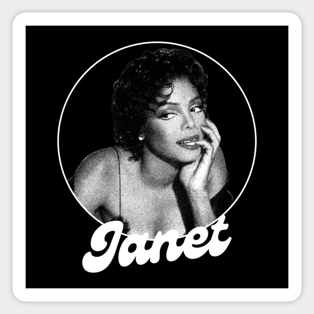 Janet vintage Sticker by SYNDICATE WORLD